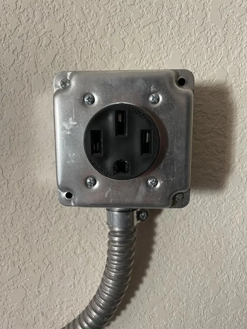 NEMA 14-50 outlet installed for Electrical Panel Upgrade in Sellersburg