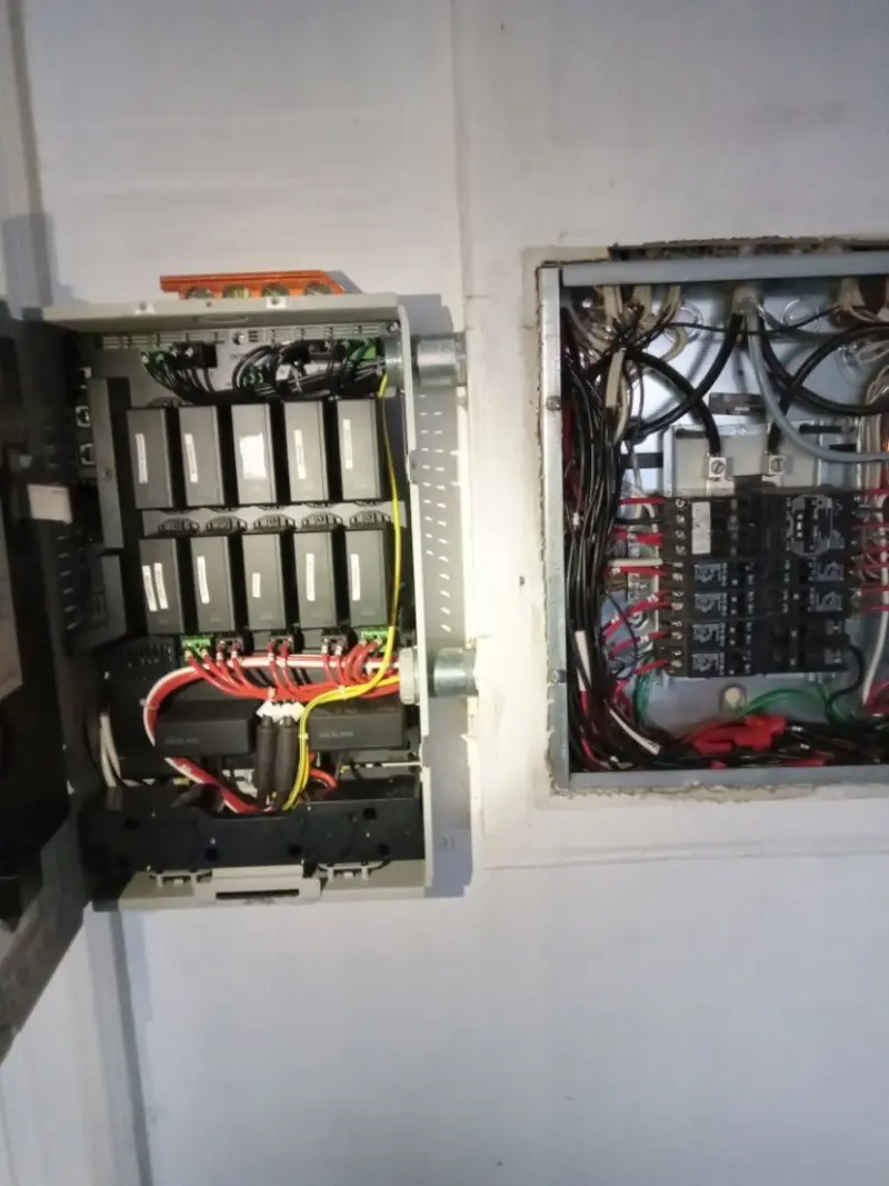 Electrical panel upgrade completed for Security Camera Wiring in Sellersburg